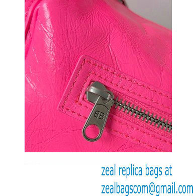 Balenciaga Superbusy XS Sling Bag in Arena calfskin Bright Pink 2023 - Click Image to Close