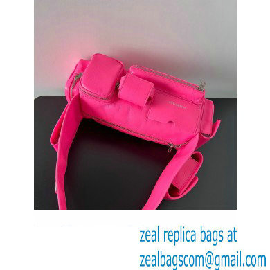 Balenciaga Superbusy XS Sling Bag in Arena calfskin Bright Pink 2023