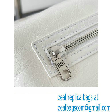 Balenciaga Superbusy XS Sling Bag in Arena calfskin White 2023