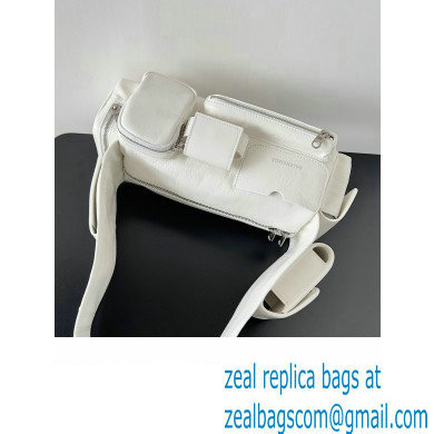 Balenciaga Superbusy XS Sling Bag in Arena calfskin White 2023 - Click Image to Close