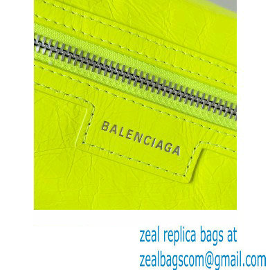 Balenciaga Superbusy XS Sling Bag in Arena calfskin neon yellow 2023