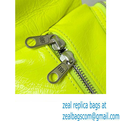 Balenciaga Superbusy XS Sling Bag in Arena calfskin neon yellow 2023 - Click Image to Close