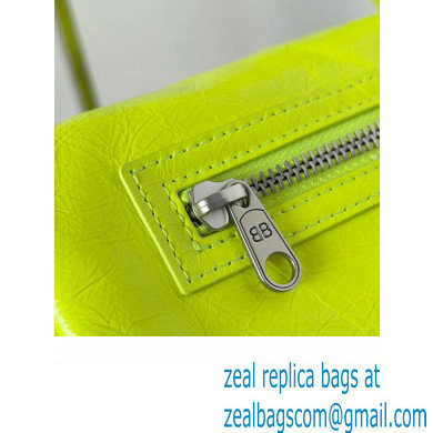 Balenciaga Superbusy XS Sling Bag in Arena calfskin neon yellow 2023