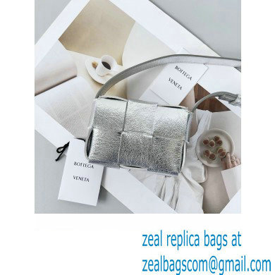 Bottega Veneta Candy Cassette Intreccio Lambskin Mini Bag silver 2022 - Click Image to Close