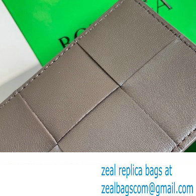 Bottega Veneta Cassette Intreccio leather Credit Card Case FONDANT 2024 - Click Image to Close