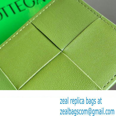 Bottega Veneta Cassette Intreccio leather Credit Card Case Green 2024 - Click Image to Close