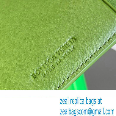 Bottega Veneta Cassette Intreccio leather Credit Card Case Green 2024