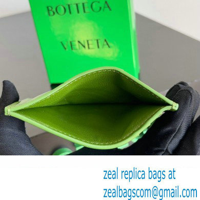 Bottega Veneta Cassette Intreccio leather Credit Card Case Green 2024