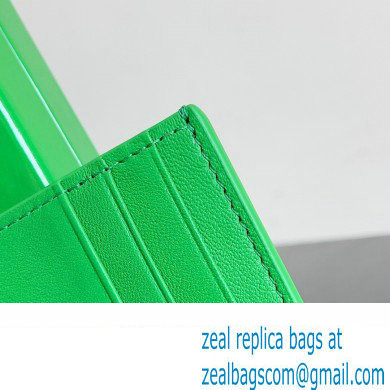 Bottega Veneta Cassette Intreccio leather Credit Card Case PARAKEET 2024 - Click Image to Close