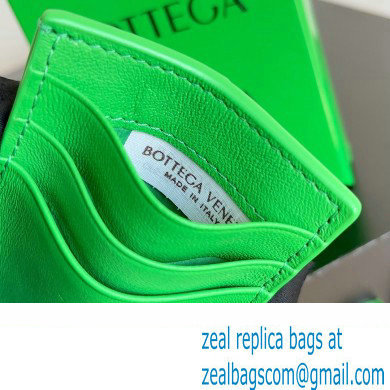 Bottega Veneta Cassette Intreccio leather Credit Card Case PARAKEET 2024