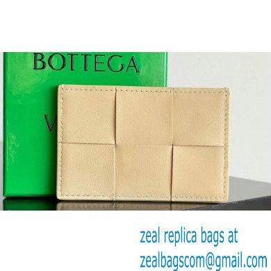 Bottega Veneta Cassette Intreccio leather Credit Card Case PORRIDGE 2024 - Click Image to Close
