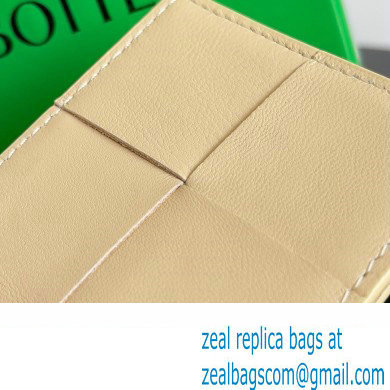Bottega Veneta Cassette Intreccio leather Credit Card Case PORRIDGE 2024 - Click Image to Close