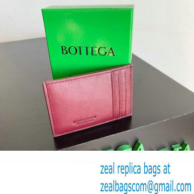 Bottega Veneta Cassette Intreccio leather Credit Card Case Red 2024