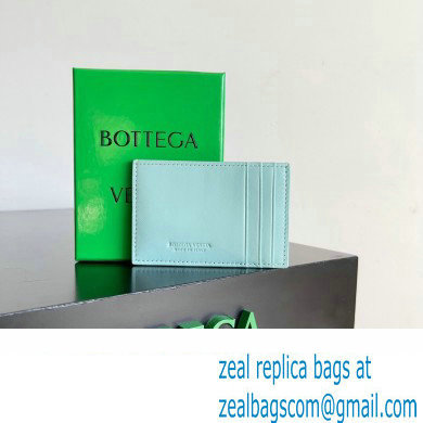 Bottega Veneta Cassette Intreccio leather Credit Card Case TEAL WASHED 2024