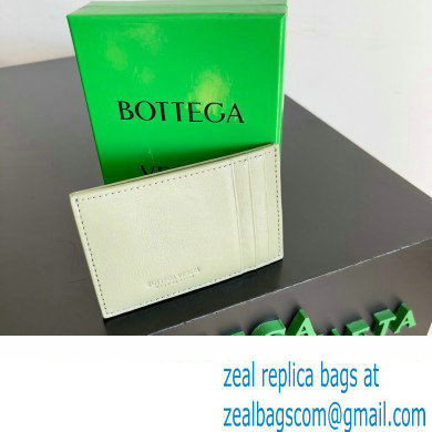 Bottega Veneta Cassette Intreccio leather Credit Card Case TRAVERTINE 2024