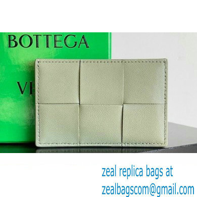 Bottega Veneta Cassette Intreccio leather Credit Card Case TRAVERTINE 2024