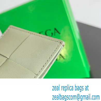 Bottega Veneta Cassette Intreccio leather Credit Card Case TRAVERTINE 2024 - Click Image to Close
