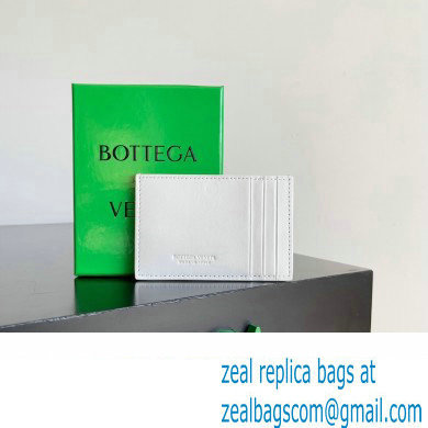 Bottega Veneta Cassette Intreccio leather Credit Card Case White 2024 - Click Image to Close