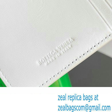 Bottega Veneta Cassette Intreccio leather Credit Card Case White 2024 - Click Image to Close