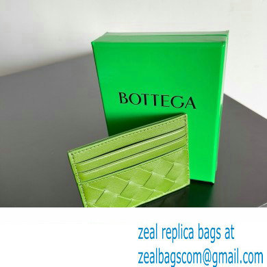 Bottega Veneta Intrecciato Credit Card Case Avocado 2024