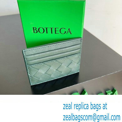 Bottega Veneta Intrecciato Credit Card Case aloe 2024 - Click Image to Close