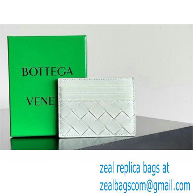 Bottega Veneta Intrecciato Credit Card Case light green 2024 - Click Image to Close