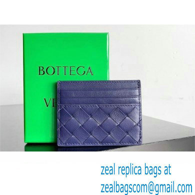 Bottega Veneta Intrecciato Credit Card Case royal blue 2024