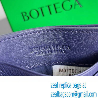 Bottega Veneta Intrecciato Credit Card Case royal blue 2024 - Click Image to Close