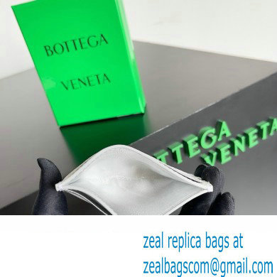 Bottega Veneta Intrecciato Credit Card Case silver 2024