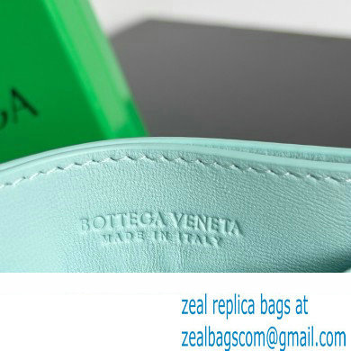 Bottega Veneta Intrecciato Credit Card Case sky blue 2024