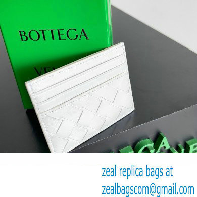 Bottega Veneta Intrecciato Credit Card Case white 2024 - Click Image to Close