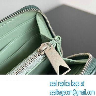 Bottega Veneta Intrecciato Zip Around Wallet Dark Green 01 2023 - Click Image to Close