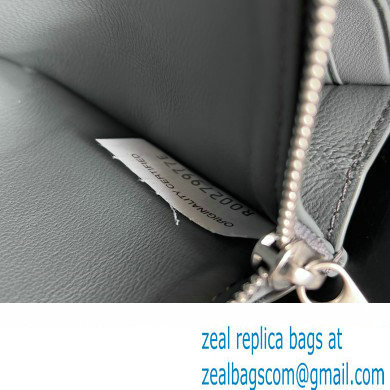 Bottega Veneta Intrecciato Zip Around Wallet Light Gray 2023