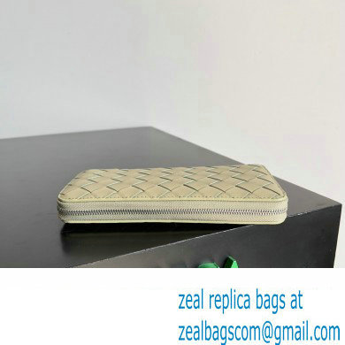 Bottega Veneta Intrecciato Zip Around Wallet Taupe 2023