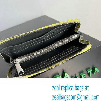 Bottega Veneta Intrecciato Zip Around Wallet Yellow 2023