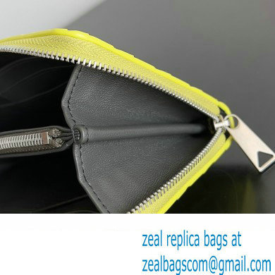 Bottega Veneta Intrecciato Zip Around Wallet Yellow 2023