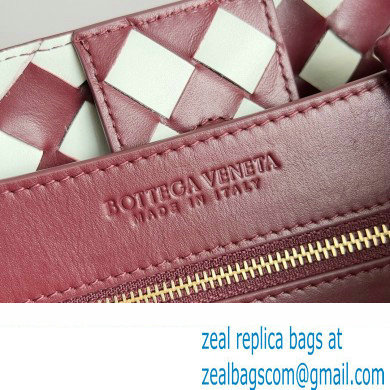 Bottega Veneta Intrecciato leather medium Andiamo top handle Bag barolo / Glacier 2024