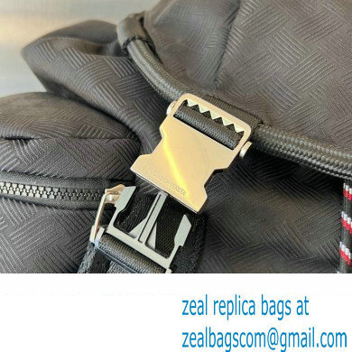 Bottega Veneta Jacquard fabric Rucksack backpack bag 718085 Black 2023 - Click Image to Close
