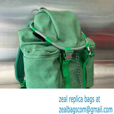 Bottega Veneta Jacquard fabric Rucksack backpack bag 718085 Green 2023 - Click Image to Close