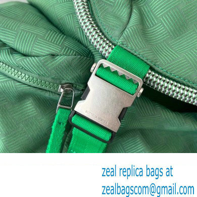 Bottega Veneta Jacquard fabric Rucksack backpack bag 718085 Green 2023 - Click Image to Close