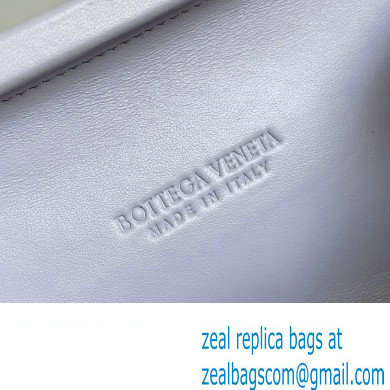 Bottega Veneta Knot Intreccio lamina leather minaudiere with leather sequins Bag Lavender 2024