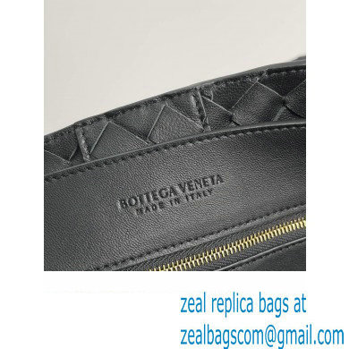 Bottega Veneta Large Andiamo Top Handle Bag in Intrecciato Leather 743575 Black 2023 - Click Image to Close