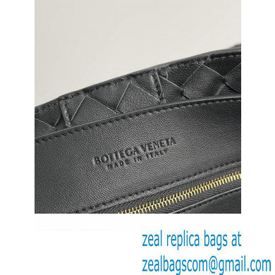 Bottega Veneta Large Andiamo Top Handle Bag in Intrecciato Leather 743575 Black 2023