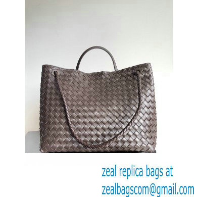 Bottega Veneta Large Andiamo Top Handle Bag in Intrecciato Leather 743575 fondant 2023