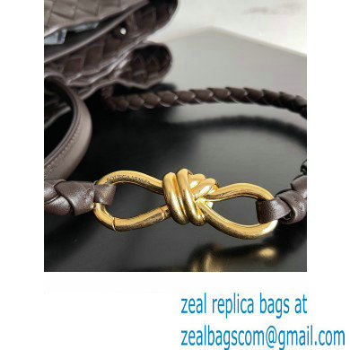Bottega Veneta Large Andiamo Top Handle Bag in Intrecciato Leather 743575 fondant 2023