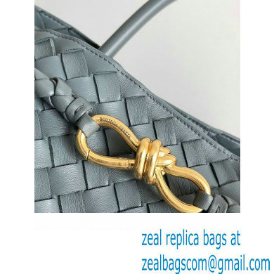 Bottega Veneta Large Andiamo Top Handle Bag in Intrecciato Leather 743575 navy blue 2023