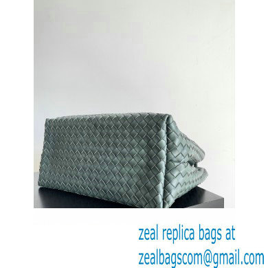 Bottega Veneta Large Andiamo Top Handle Bag in Intrecciato Leather 743575 slate 2023