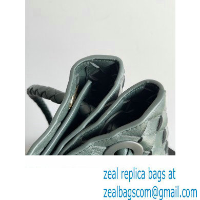 Bottega Veneta Large Andiamo Top Handle Bag in Intrecciato Leather 743575 slate 2023