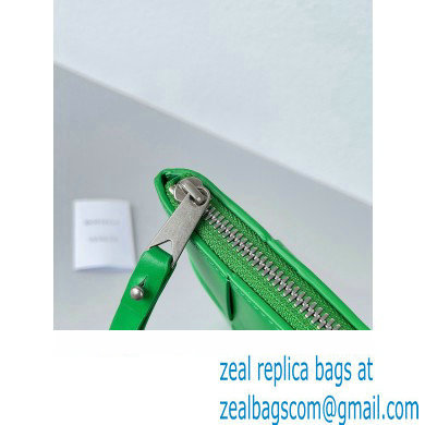 Bottega Veneta Large Cassette Pouch Intreccio leather wristlet Bag Green 2024