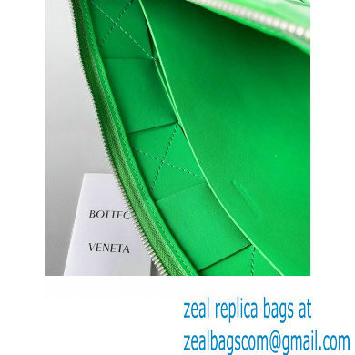 Bottega Veneta Large Cassette Pouch Intreccio leather wristlet Bag Green 2024 - Click Image to Close